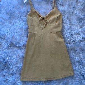 Yellow Tie Front Hollister Dress